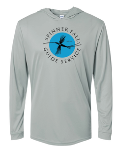 SpinnerFall - GREY UPF 50 Hooded Long Sleeve Performance Shirt