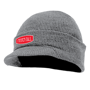 Spinner Fall 'Zep' Faux Patch Brimmed Beanie