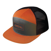 Load image into Gallery viewer, Spinner Fall &#39;Zep&#39; Logo 7-Panel Trucker Hat