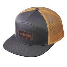 Load image into Gallery viewer, Spinner Fall &#39;Zep&#39; Logo 7-Panel Trucker Hat