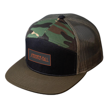 Load image into Gallery viewer, Spinner Fall &#39;Zep&#39; Logo 7-Panel Trucker Hat