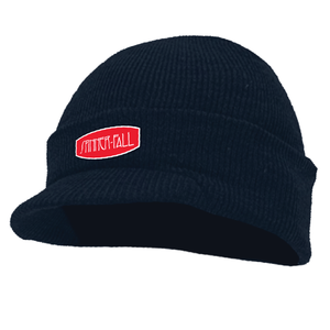 Spinner Fall 'Zep' Faux Patch Brimmed Beanie